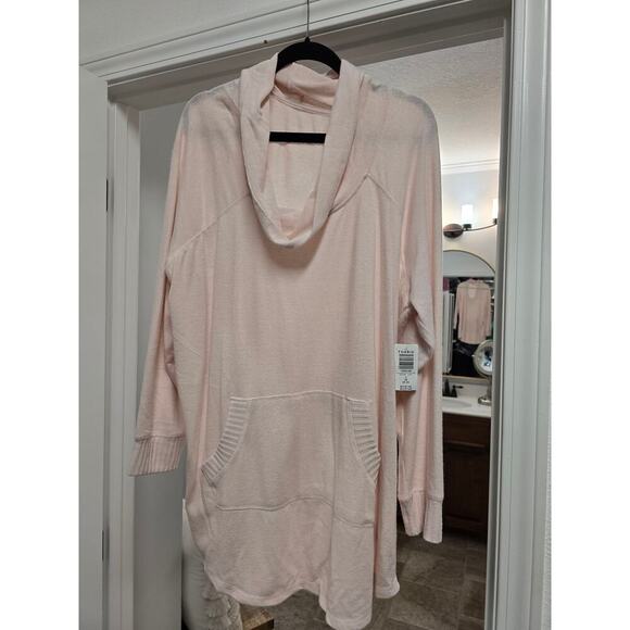 NWT Torrid Plus Sweater Super Soft Plush Wear What You Love Pink Size 3X pockets - Picture 7 of 13